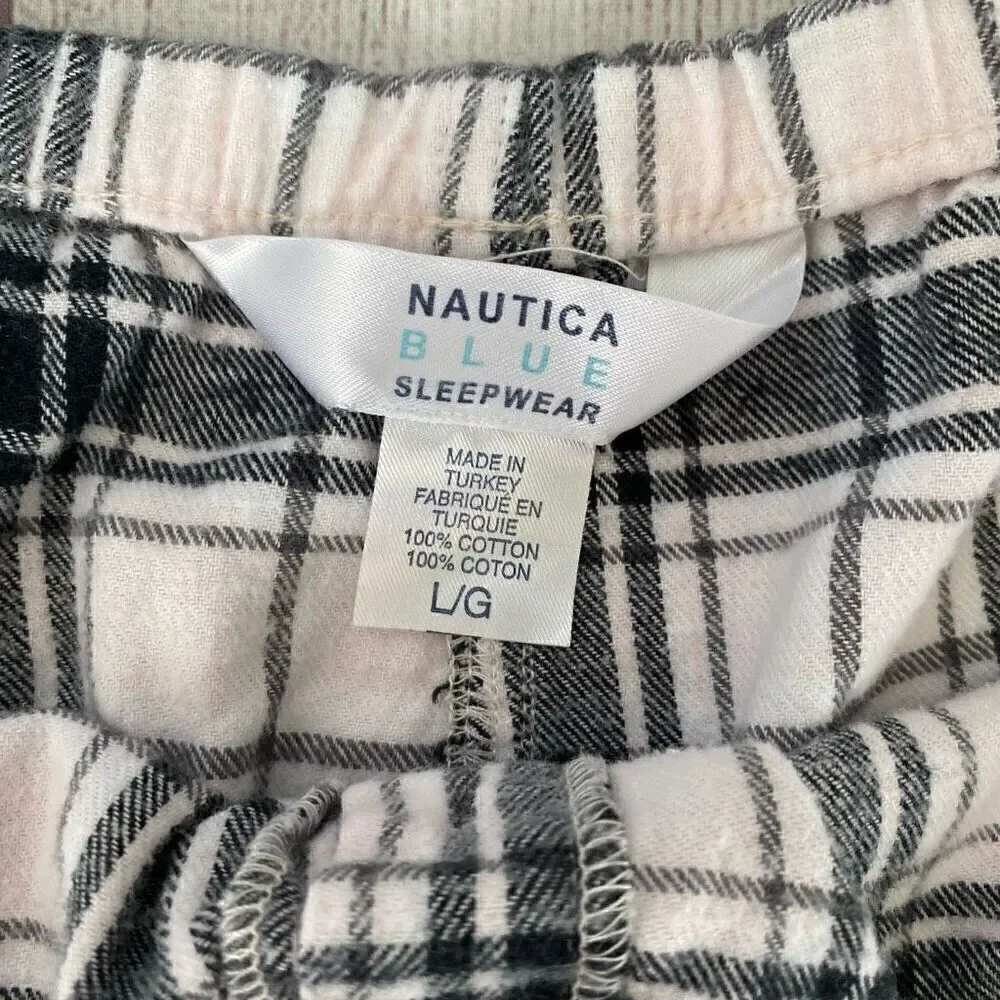 Nautica women sleepwear plaid shorts bundle size Small & large